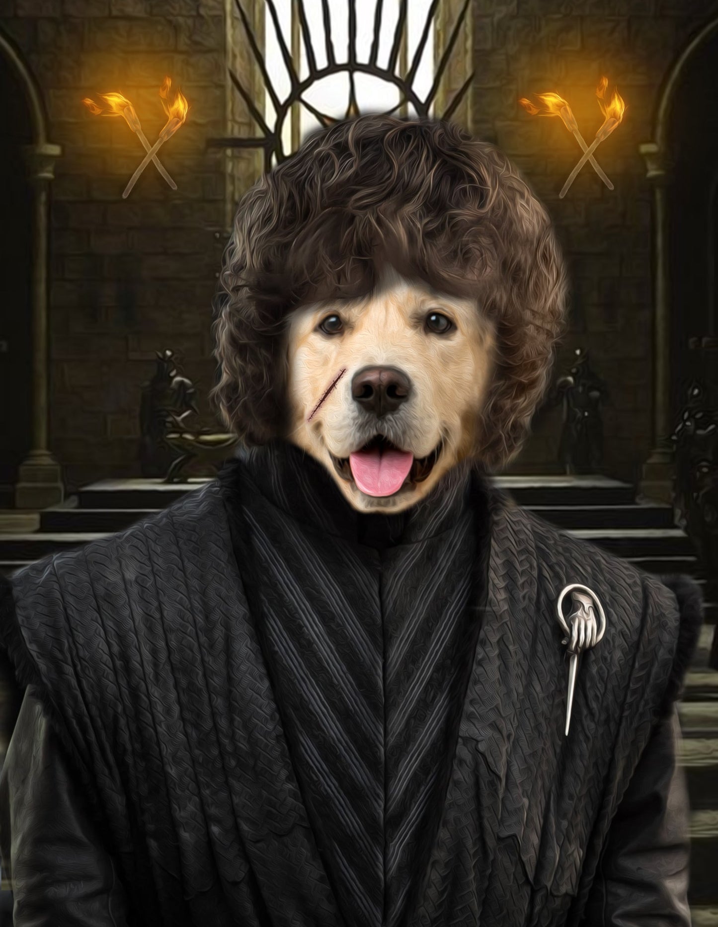 SEE YOUR BELOVED DOG AS TYRION DOGSTER ON CANVAS
