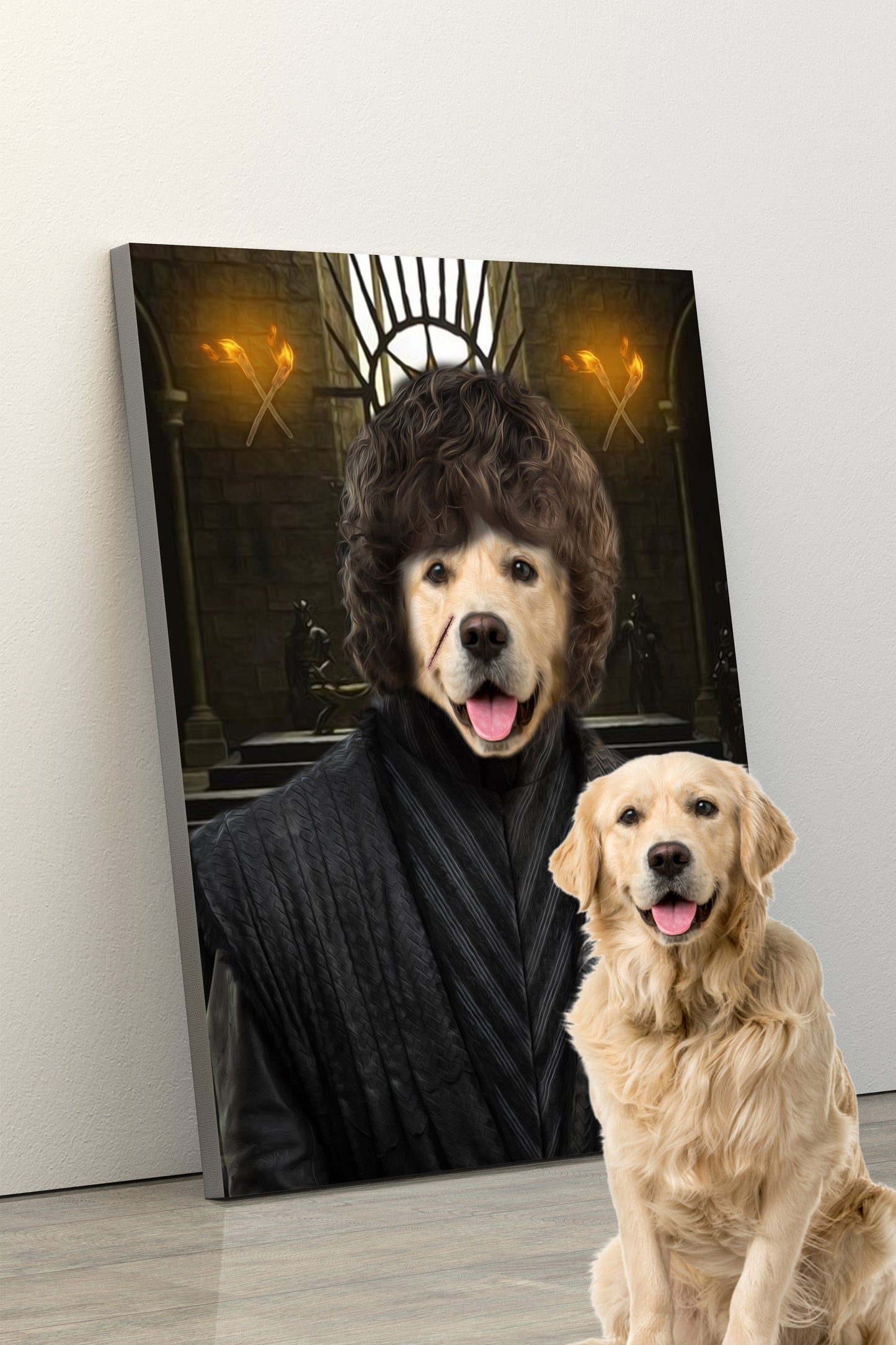 SEE YOUR BELOVED DOG AS TYRION DOGSTER ON CANVAS