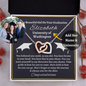 Almost sold out- To my Daughter For Graduation - Beautiful Interlocking Hearts Necklace