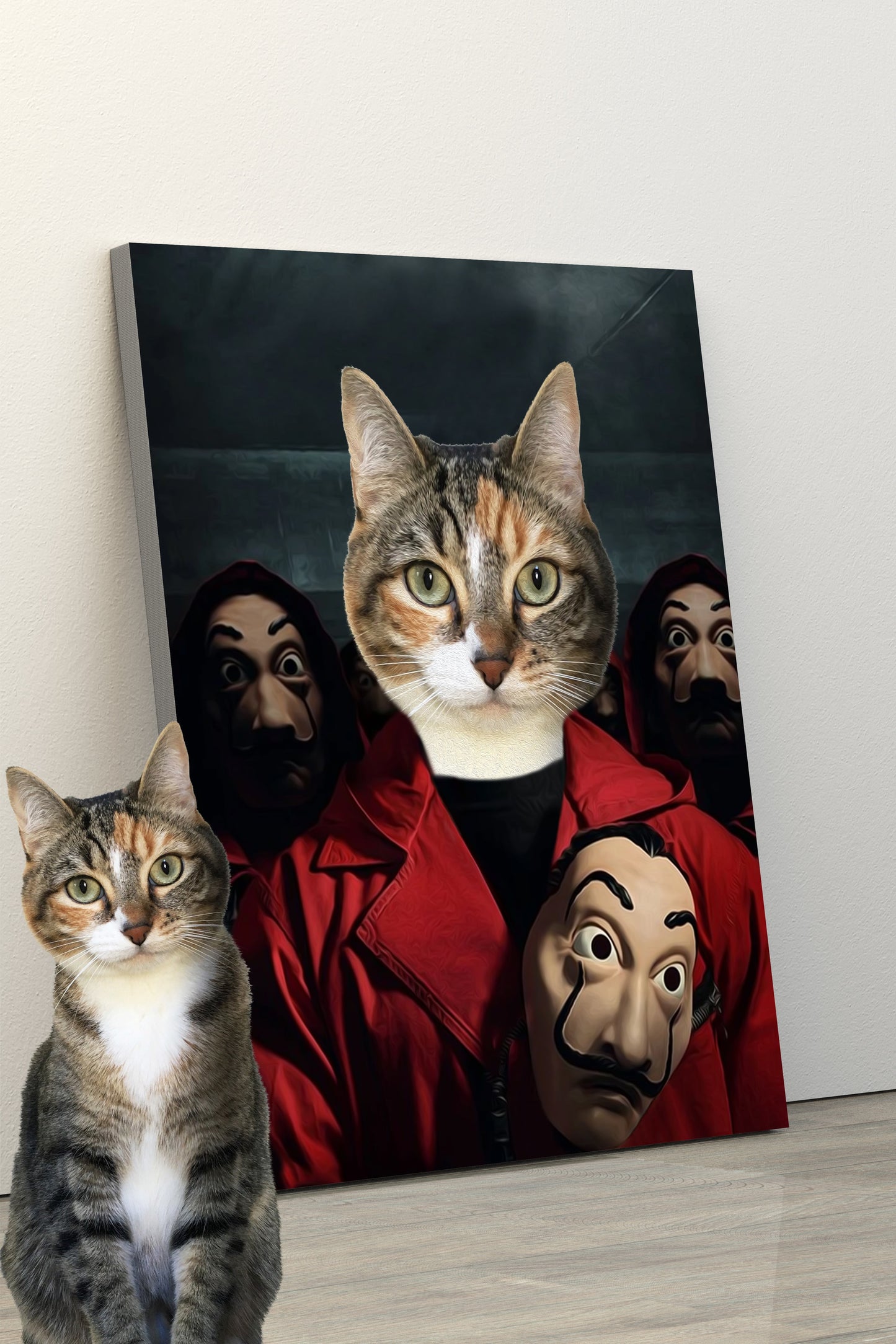 SEE YOUR BELOVED CAT BE PART OF THE HEIST ON CANVAS