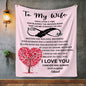 50% OFF SALE - PERSONALIZED TO MY WIFE BLANKET - COZY FLEECE/PREMIUM SHERPA BLANKET