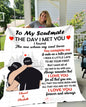50% OFF SALE - PERSONALIZED TO MY SOULMATE BLANKET - COZY FLEECE/PREMIUM SHERPA BLANKET