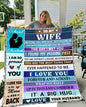 50% OFF SALE - PERSONALIZED TO MY WIFE BLANKET - COZY FLEECE/PREMIUM SHERPA BLANKET