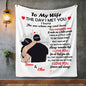 50% OFF SALE - PERSONALIZED TO MY WIFE BLANKET- YOU COMPLETE ME - COZY FLEECE/PREMIUM SHERPA BLANKET