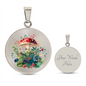 Almost Sold Out - Mushroom Garden Necklace - Circle Luxury Necklace