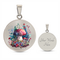 Almost Sold Out - Botanical Mushroom Garden Necklace - Circle Luxury Necklace