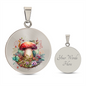 Almost Sold Out - Mushroom Necklace - Circle Luxury Necklace