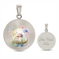 Almost Sold Out - Purple & Blue Mushroom Bubble Garden Necklace - Circle Luxury Necklace