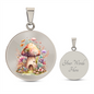 Almost Sold Out - Multi-Colored Floral Mushroom Cottage Necklace - Circle Luxury Necklace