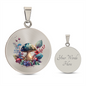 Almost Sold Out - Green Mushroom Garden Necklace - Circle Luxury Necklace