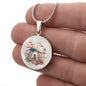 Almost Sold Out - Mushroom Necklace - Circle Luxury Necklace