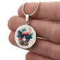 Almost Sold Out - Mushroom Necklace - Circle Luxury Necklace