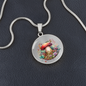Almost Sold Out - Mushroom Necklace - Circle Luxury Necklace