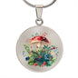 Almost Sold Out - Mushroom Garden Necklace - Circle Luxury Necklace