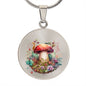 Almost Sold Out - Mushroom Necklace - Circle Luxury Necklace