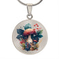 Almost Sold Out - Mushroom Necklace - Circle Luxury Necklace