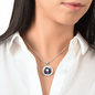 Almost Sold Out - Cranberry Mushroom Forest Necklace - Circle Luxury Necklace