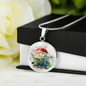 Almost Sold Out - Mushroom Garden Necklace - Circle Luxury Necklace