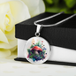 Almost Sold Out - Majestic Mushroom Garden Necklace - Circle Luxury Necklace
