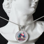 Almost Sold Out - Botanical Mushroom Garden Necklace - Circle Luxury Necklace
