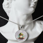 Almost Sold Out - Dark Green Mushroom Necklace - Circle Luxury Necklace