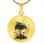 Almost Sold Out - Mushroom Necklace - Circle Luxury Necklace