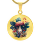 Almost Sold Out - Mushroom Necklace - Circle Luxury Necklace