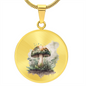 Almost Sold Out - Mushroom Necklace - Circle Luxury Necklace