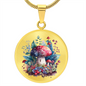 Almost Sold Out - Botanical Mushroom Garden Necklace - Circle Luxury Necklace