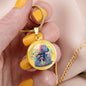 Almost Sold Out - Rainbow Mushroom Cottage Necklace - Circle Luxury Necklace