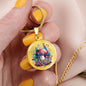 Almost Sold Out - Botanical Mushroom Garden Necklace - Circle Luxury Necklace