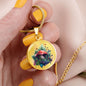 Almost Sold Out - Majestic Mushroom Garden Necklace - Circle Luxury Necklace