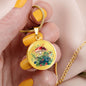 Almost Sold Out - Mushroom Garden Necklace - Circle Luxury Necklace