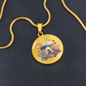 Almost Sold Out - Mushroom Necklace - Circle Luxury Necklace