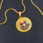Almost Sold Out - Mushroom Necklace - Circle Luxury Necklace