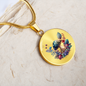 Almost Sold Out - Green Mushroom Garden Necklace - Circle Luxury Necklace