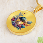 Almost Sold Out - Green Mushroom Garden Necklace - Circle Luxury Necklace
