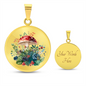 Almost Sold Out - Mushroom Garden Necklace - Circle Luxury Necklace