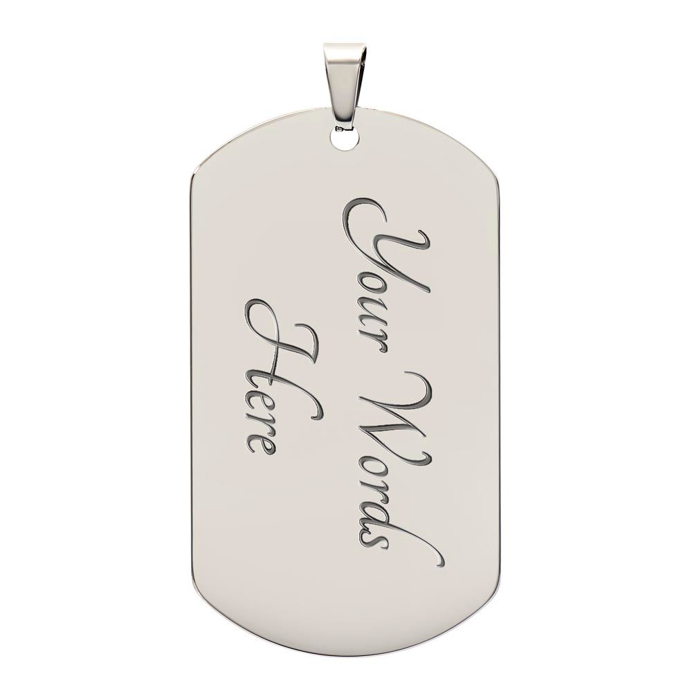 Almost Sold Out - FAITH OVER FEAR DOG TAG NECKLACE