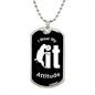 Almost Sold Out - I WEAR MY ATTITUDE - DOG TAG NECKLACE