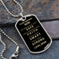 Almost Sold Out - TO MY SON - DOG TAG NECKLACE
