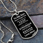 Almost Sold Out - TO MY SON - DOG TAG NECKLACE