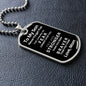 Almost Sold Out - TO MY SON - DOG TAG NECKLACE