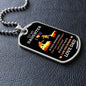 Almost Sold Out - TO MY DAUGHTER - DOG TAG NECKLACE