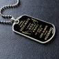 Almost Sold Out - TO MY BEAUTIFUL SOULMATE - DOG TAG NECKLACE