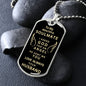Almost Sold Out - TO MY BEAUTIFUL SOULMATE - DOG TAG NECKLACE