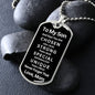 Almost Sold Out - TO MY SON - DOG TAG NECKLACE