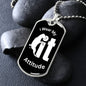 Almost Sold Out - I WEAR MY ATTITUDE - DOG TAG NECKLACE