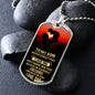 Almost Sold Out - TO MY SON - DOG TAG NECKLACE