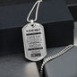 Almost Sold Out - TO MY SON - DOG TAG NECKLACE